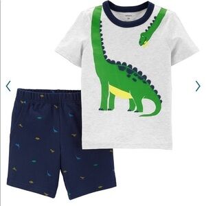 happy Dinosaur graphic printed shorts set Carter’s New 🦖